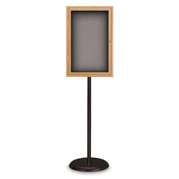 Corkboard, Triple Door, Radius Frame, 72x36", Bronze/Black